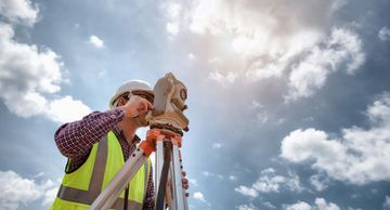 Geometer bei der Arbeit